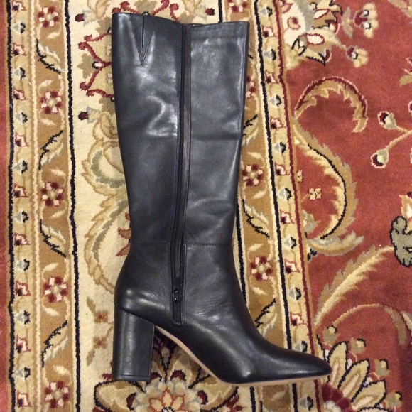 Ann Taylor Black  “Florence “ Tall Boots Size 10 - Picture 2 of 7